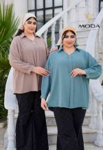 شومیز ساده کرم - تصویر 2