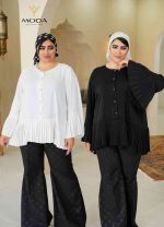 شومیز ساده مشکی - تصویر 3