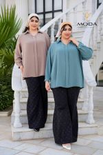 شومیز ساده کرم - تصویر 3