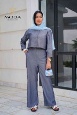 شومیز طوسی - تصویر 2